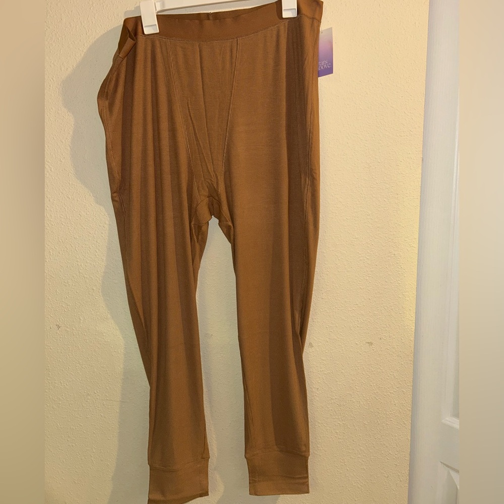 Women Brown thermal pajama pants